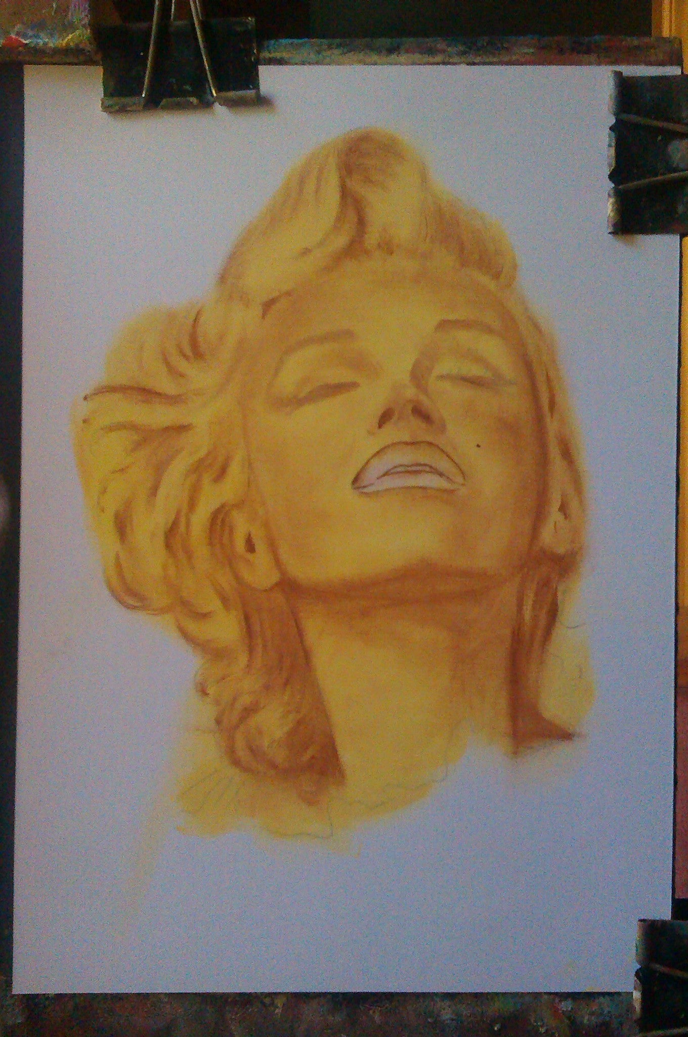 Marilyn Monroe, Milton Greene, Black coat, ORIGINAL Oil painting, Artwork by Svetlana Pelin