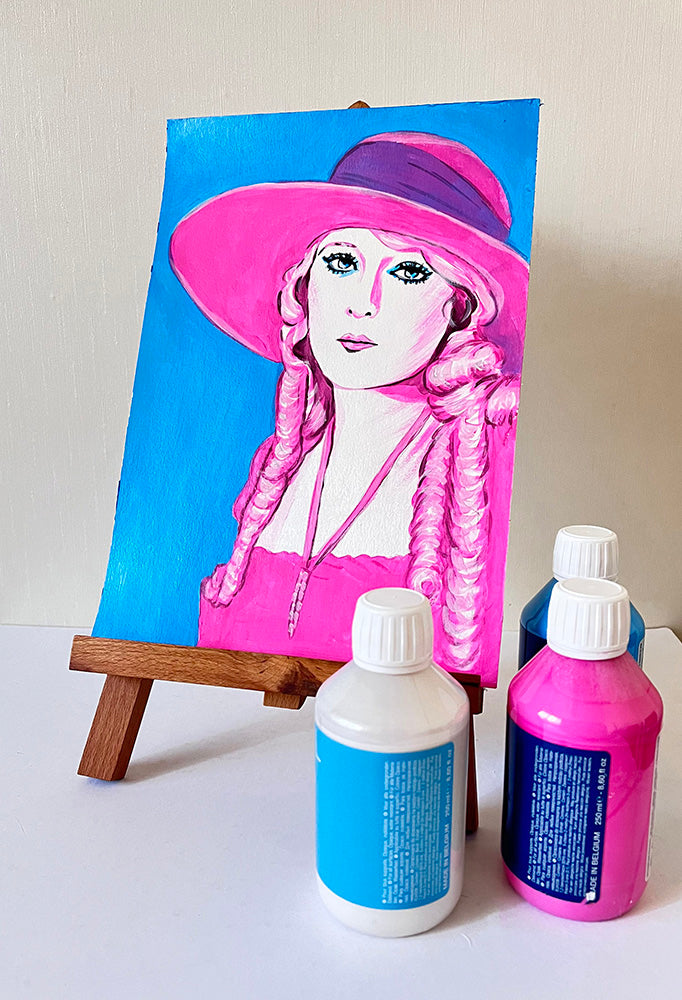 Mary Pickford, ORIGINAL Acrylic Painting, Artwork by Svetlana Pelin