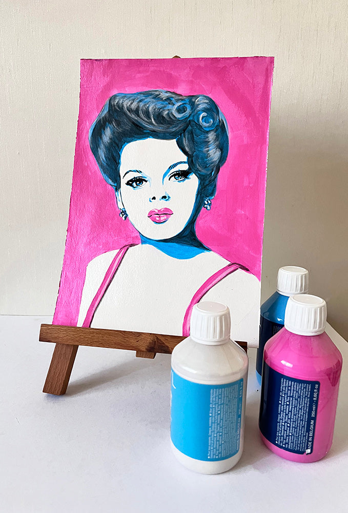Judy Garland, ORIGINAL Acrylic Painting, Artwork by Svetlana Pelin