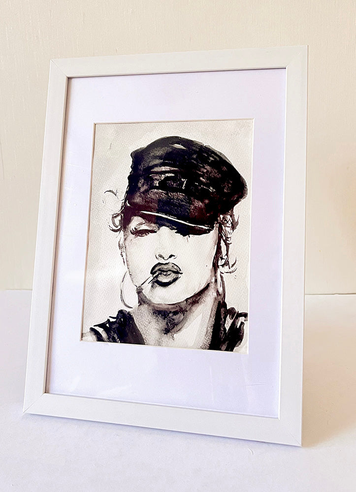 Madonna, MLVC, ORIGINAL watercolor painting, Artwork by Svetlana Pelin