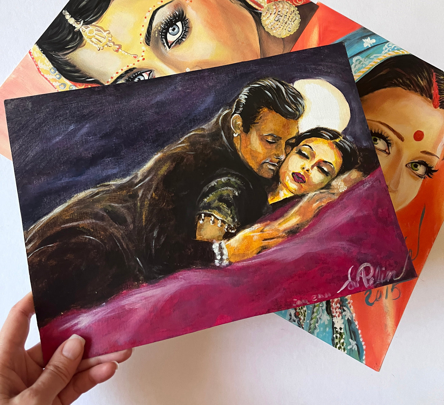 Aishwarya Rai, Salman Khan, ORIGINAL Oil Painting, Artwork by Svetlana Pelin