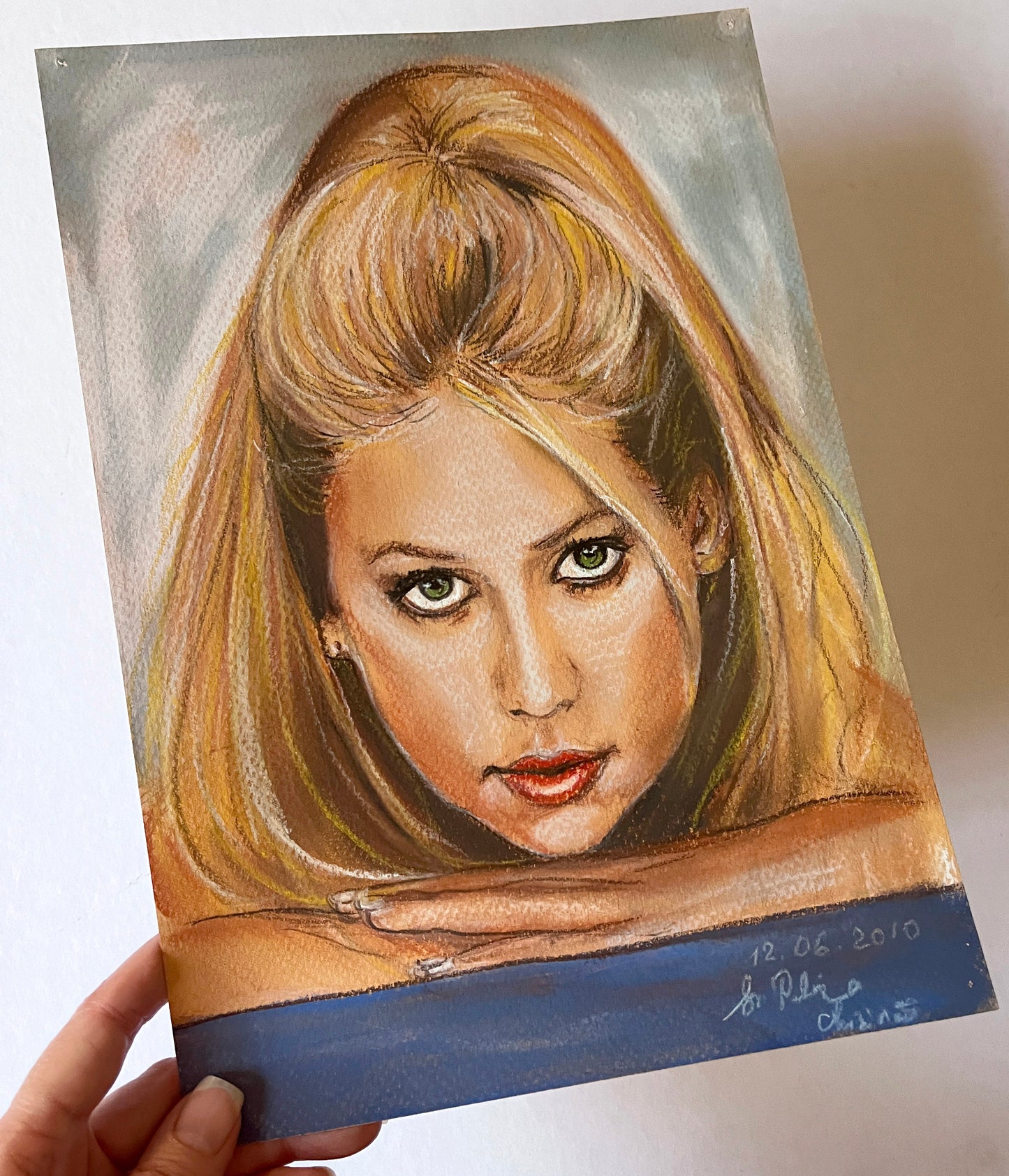 Anna Kournikova, ORIGINAL Pastel drawing, Artwork by Svetlana Pelin