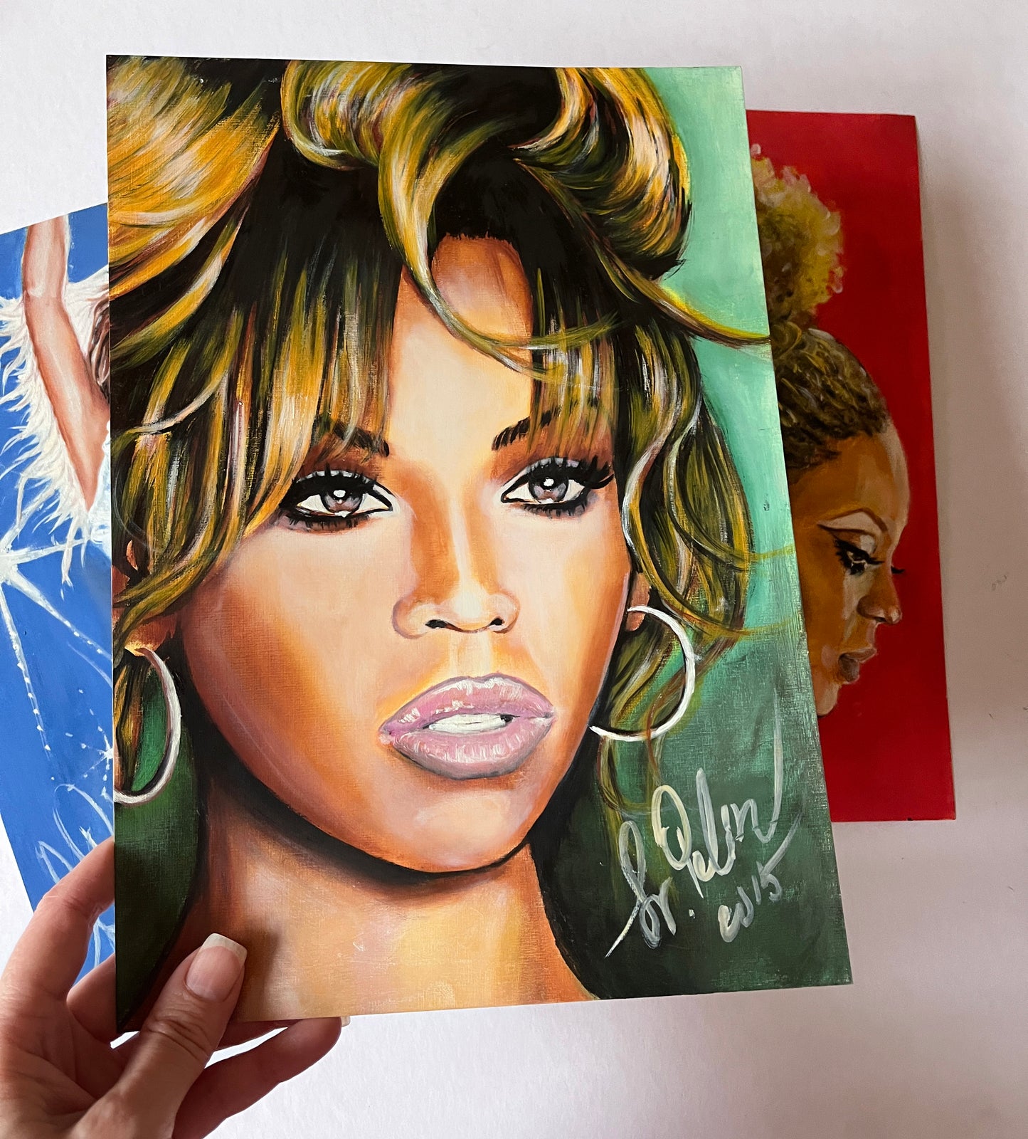 Beyonce Knowles, BK, ORIGINAL Oil Painting, Artwork by Svetlana Pelin