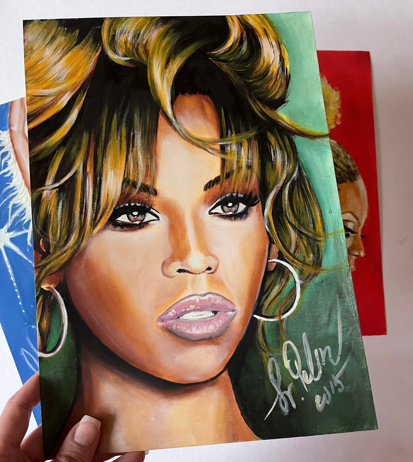 Beyonce Knowles, BK, ORIGINAL Oil Painting, Artwork by Svetlana Pelin