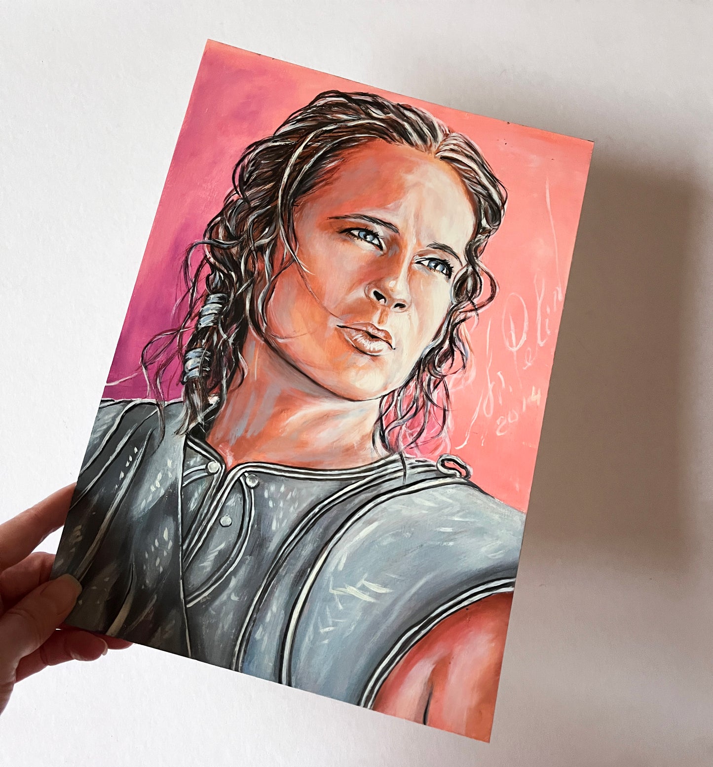 Brad Pitt, Troy, Achilles, ORIGINAL Oil Painting, Artwork by Svetlana Pelin