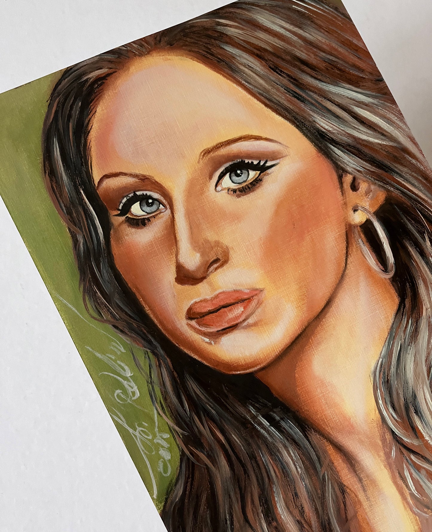 Barbra Streisand, BS, ORIGINAL Oil Painting, Artwork by Svetlana Pelin