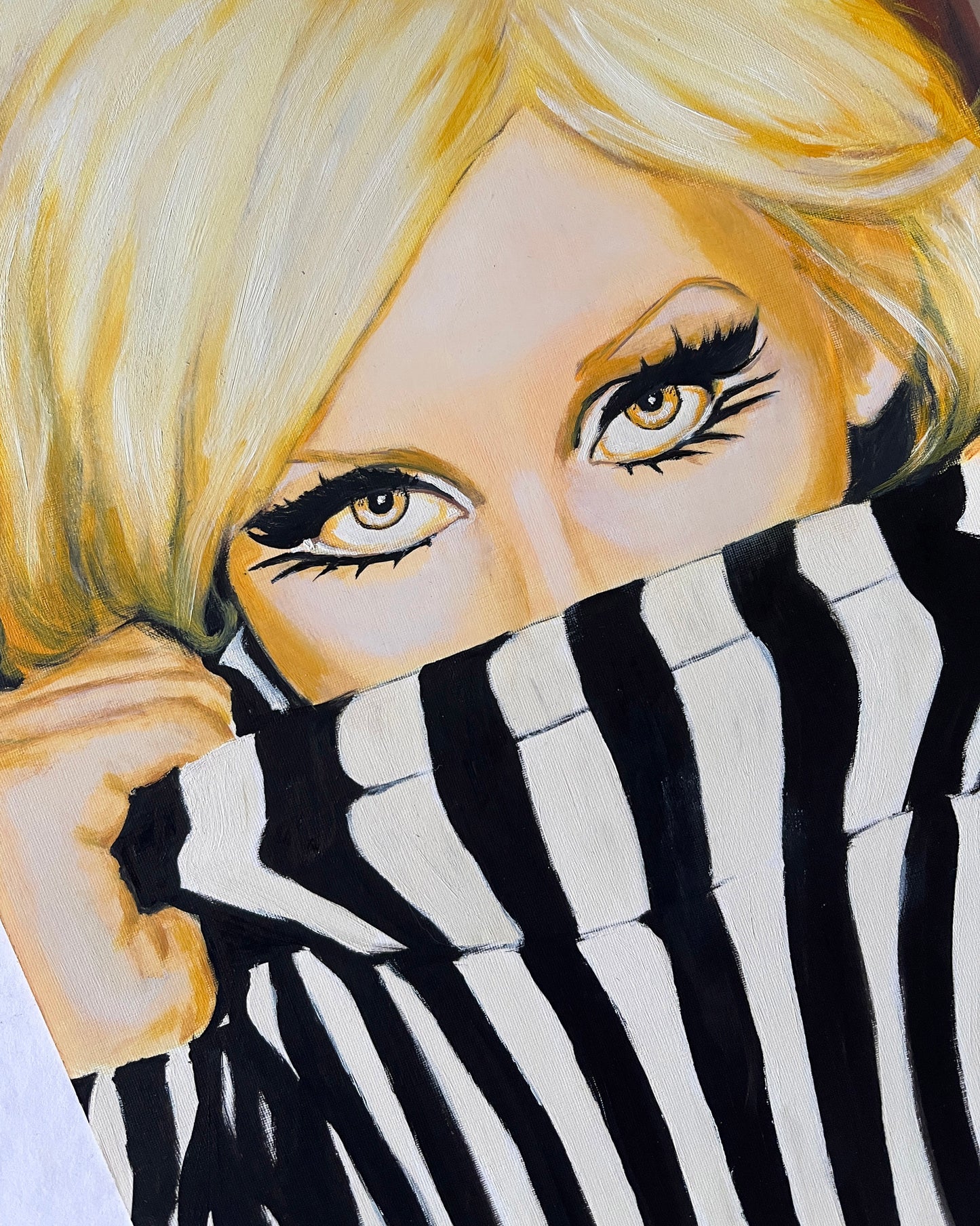 Christina Aguilera, ORIGINAL Oil Painting, Artwork by Svetlana Pelin
