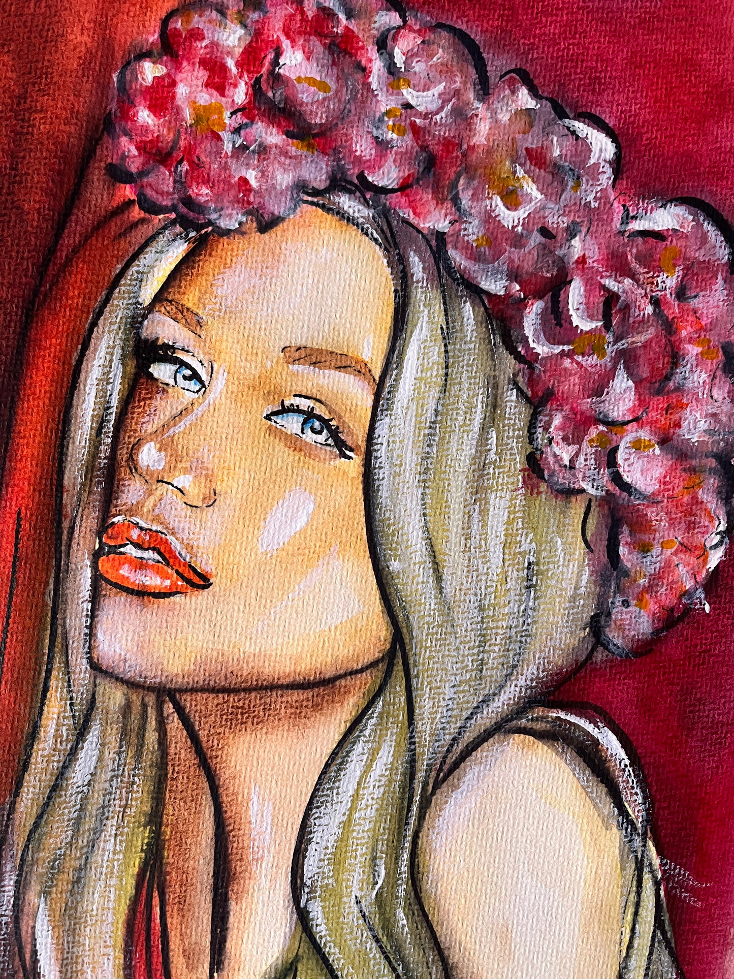 Christina Aguilera, ORIGINAL Watercolor Painting, Artwork by Svetlana Pelin