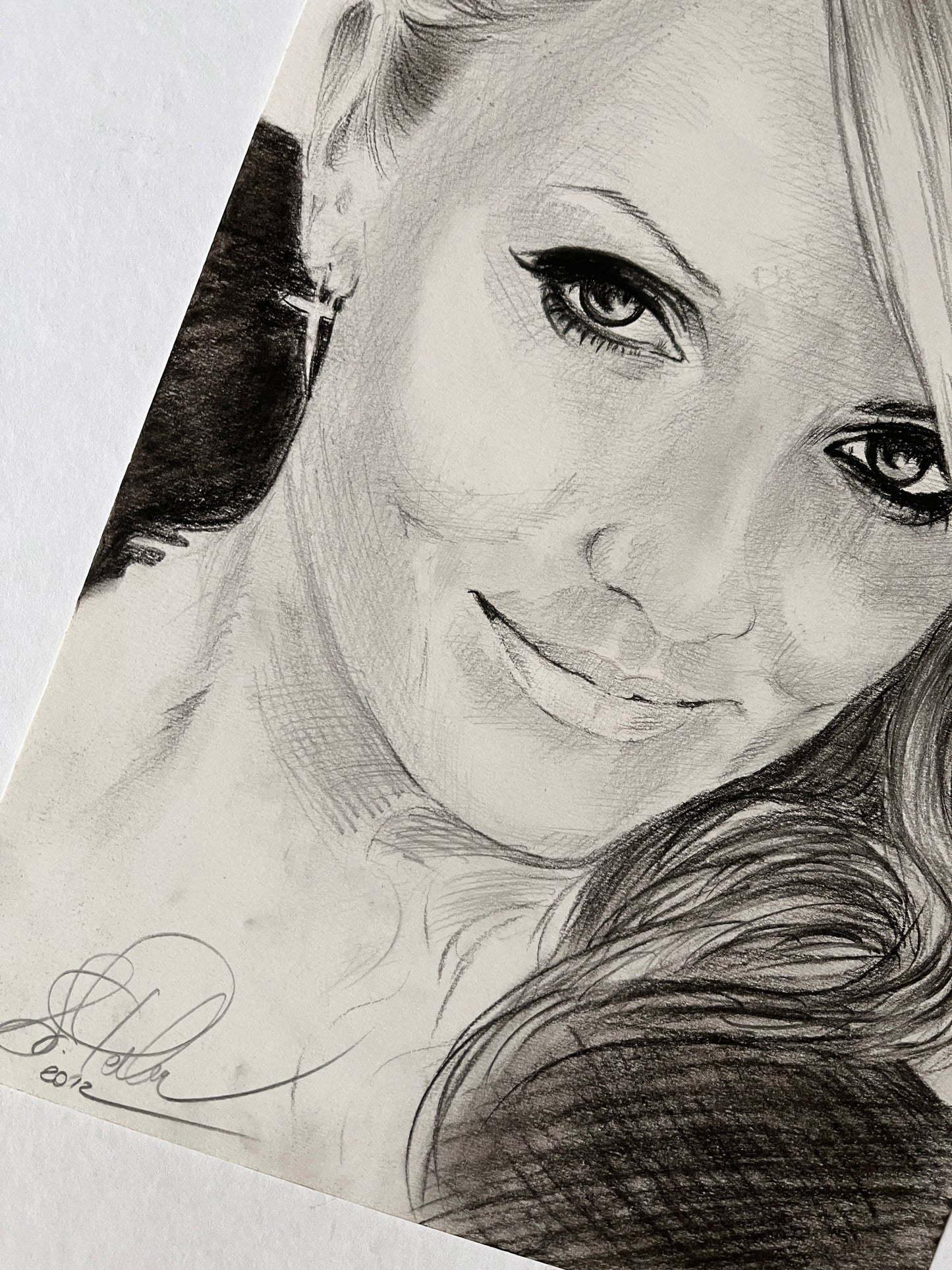 Cameron Diaz, Black and White, ORIGINAL Charcoal drawing, Artwork by Svetlana Pelin
