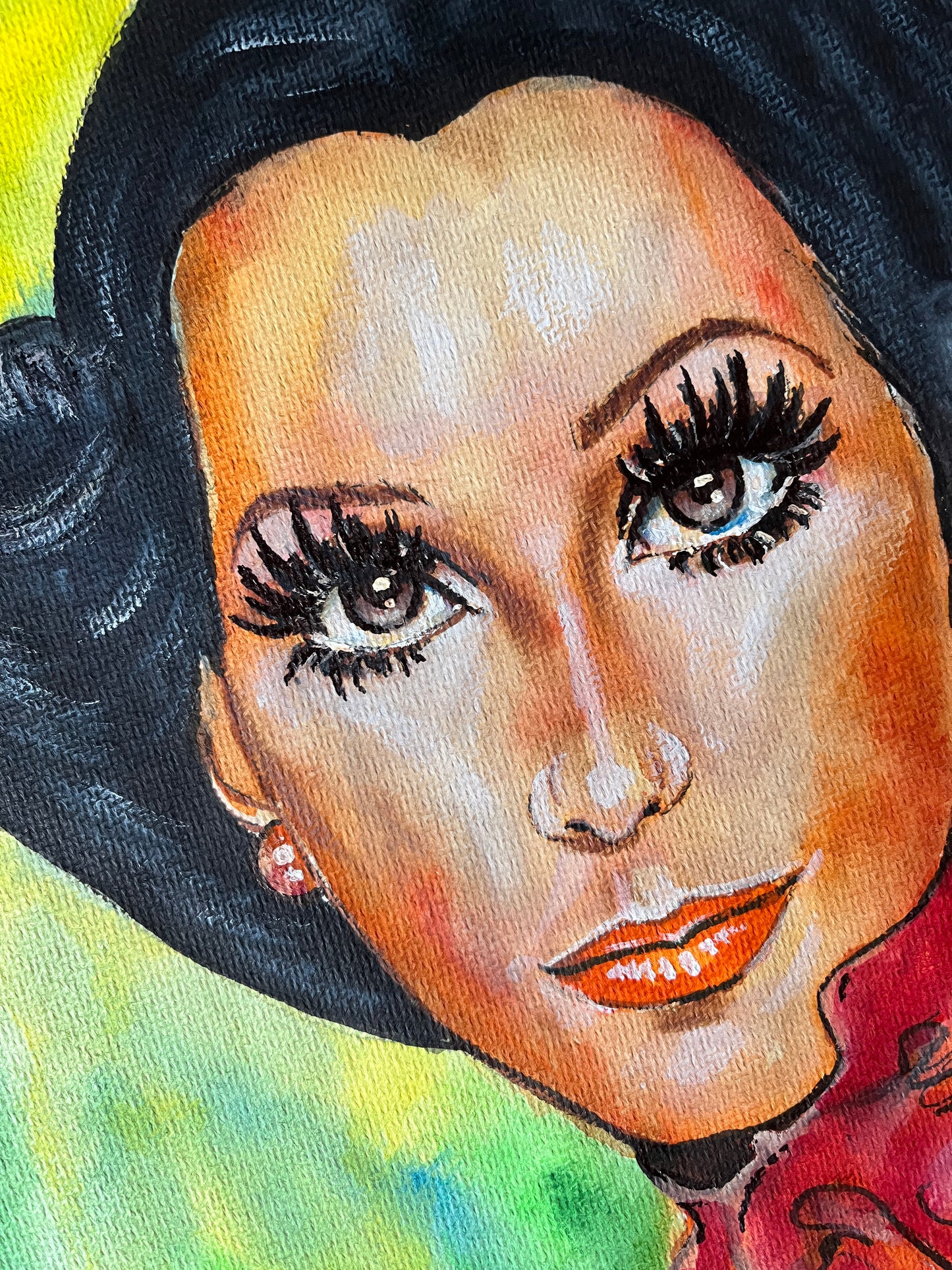Cher, ORIGINAL Watercolor Painting, Artwork by Svetlana Pelin