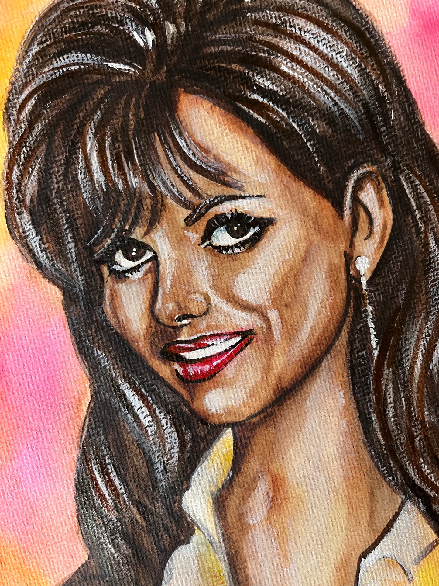 Claudia Cardinale, ORIGINAL Watercolor Painting, Artwork by Svetlana Pelin