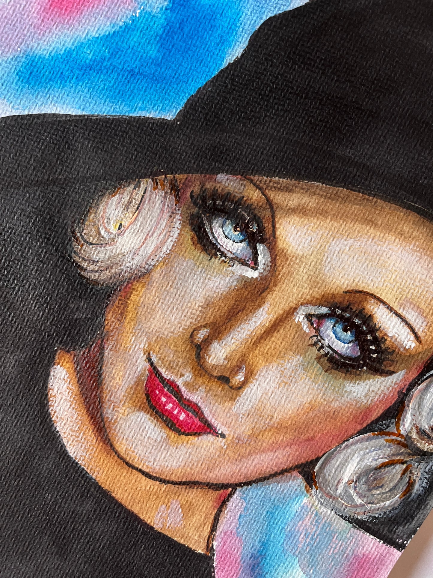 Carole Lombard, ORIGINAL Watercolor Painting, Artwork by Svetlana Pelin