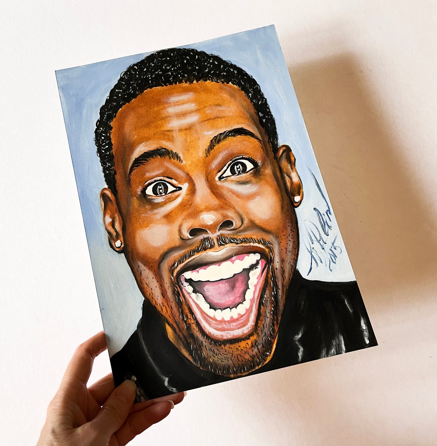 Chris Rock, ORIGINAL Oil Painting, Artwork by Svetlana Pelin