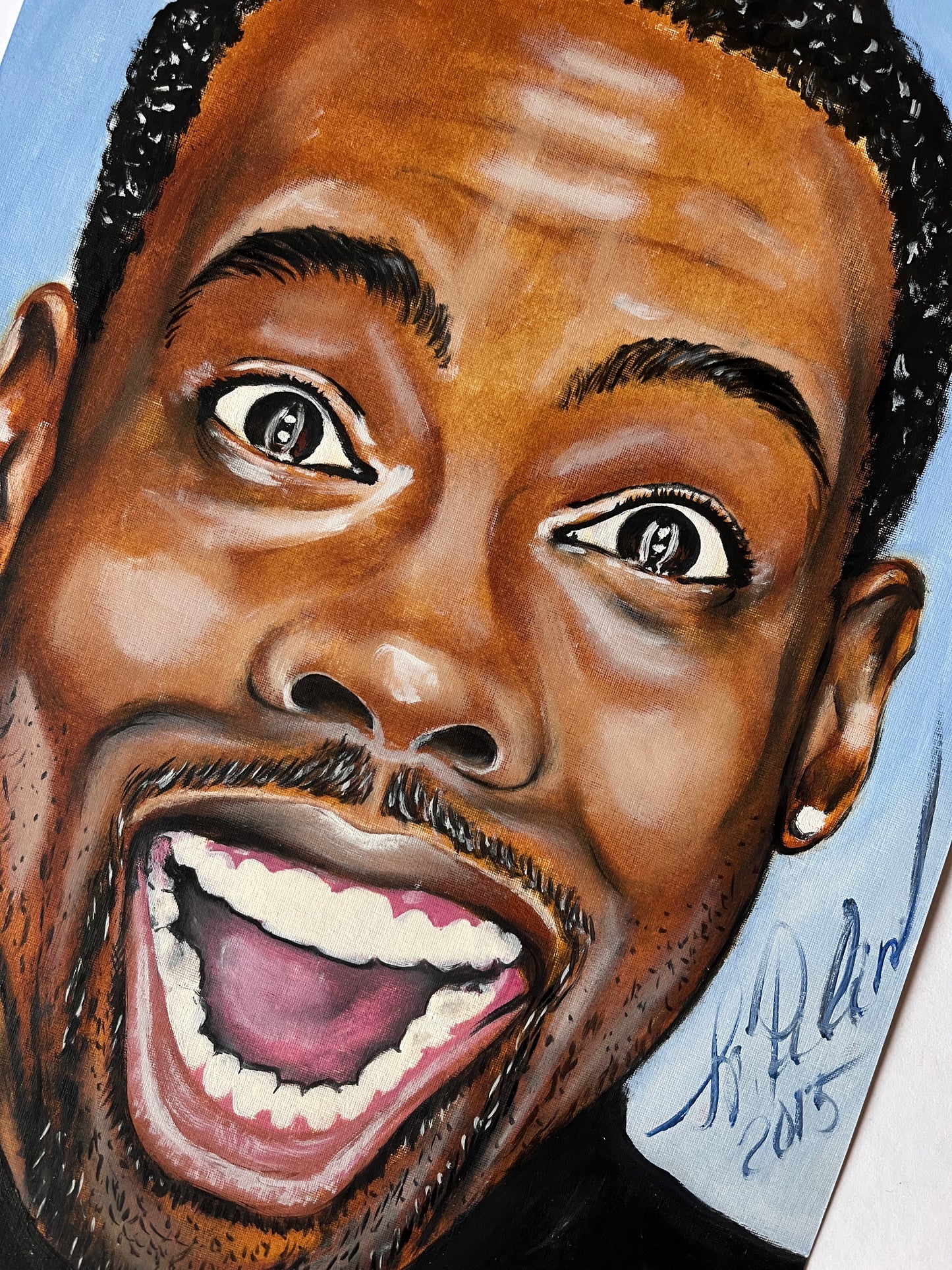 Chris Rock, ORIGINAL Oil Painting, Artwork by Svetlana Pelin