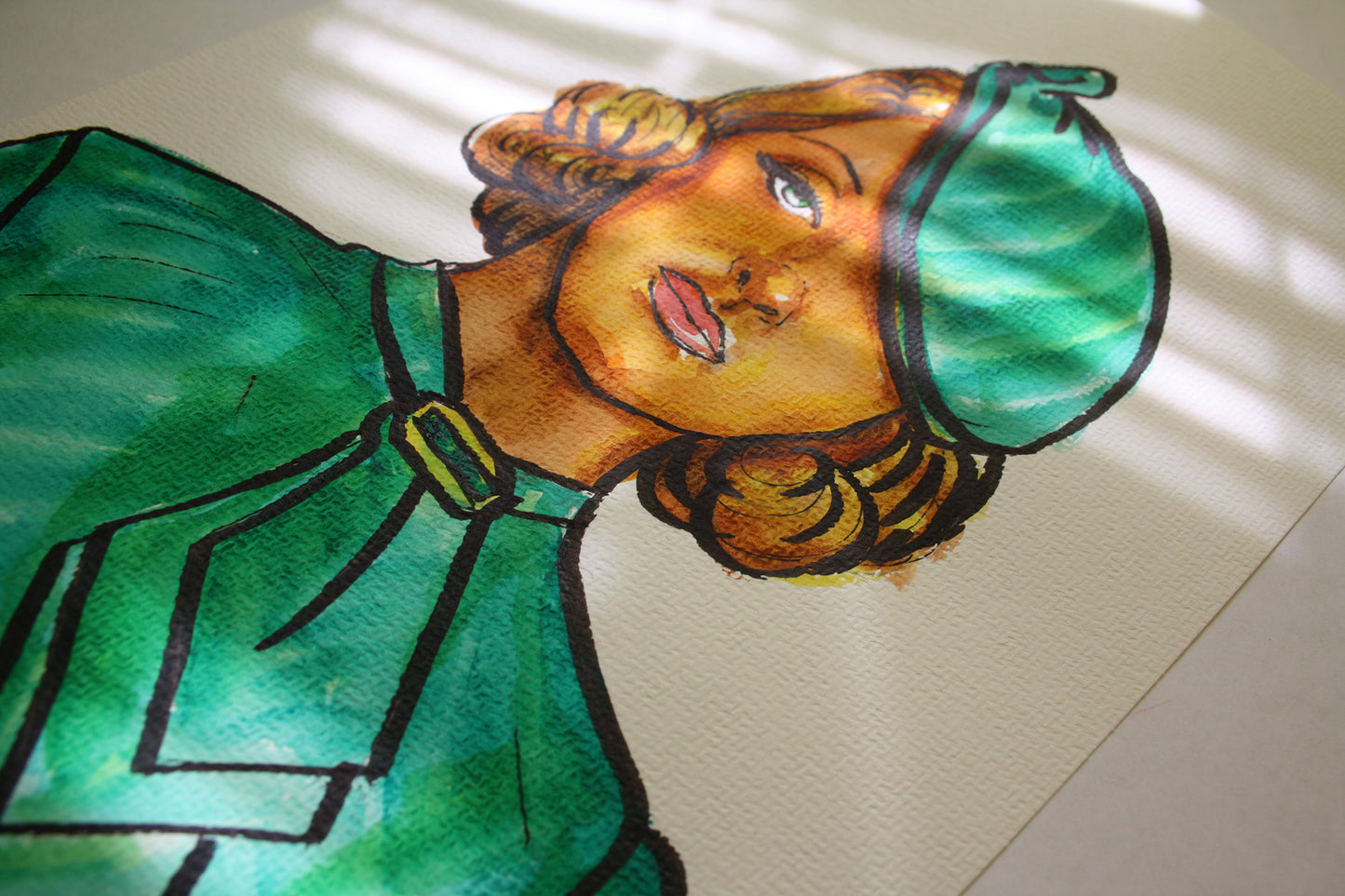 Bette Davis, ORIGINAL Watercolor Painting, Artwork by Svetlana Pelin