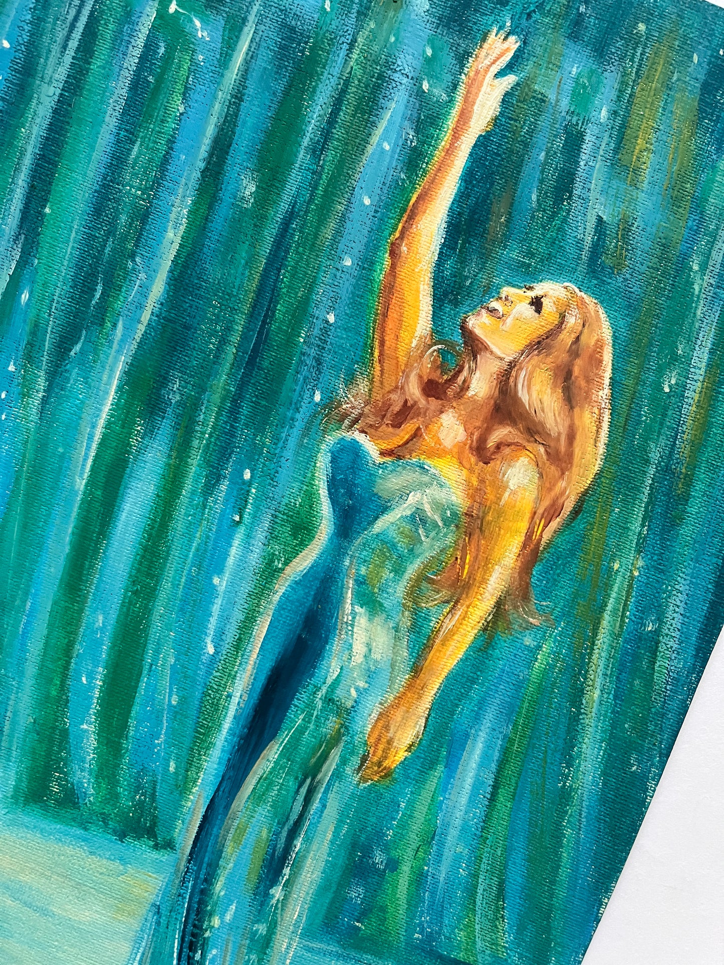 Dalida, ORIGINAL Oil Painting, Artwork by Svetlana Pelin