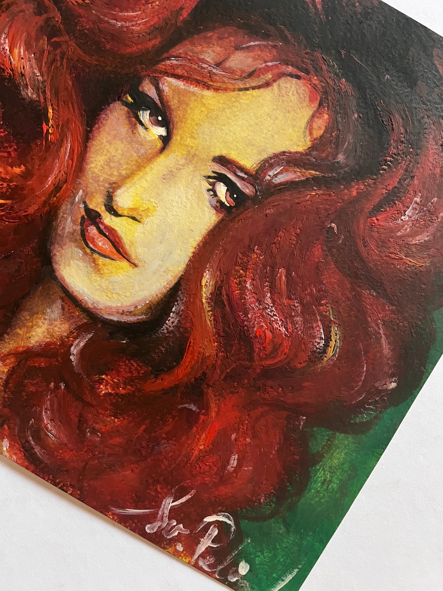 Dalida, ORIGINAL Oil Painting, Artwork by Svetlana Pelin