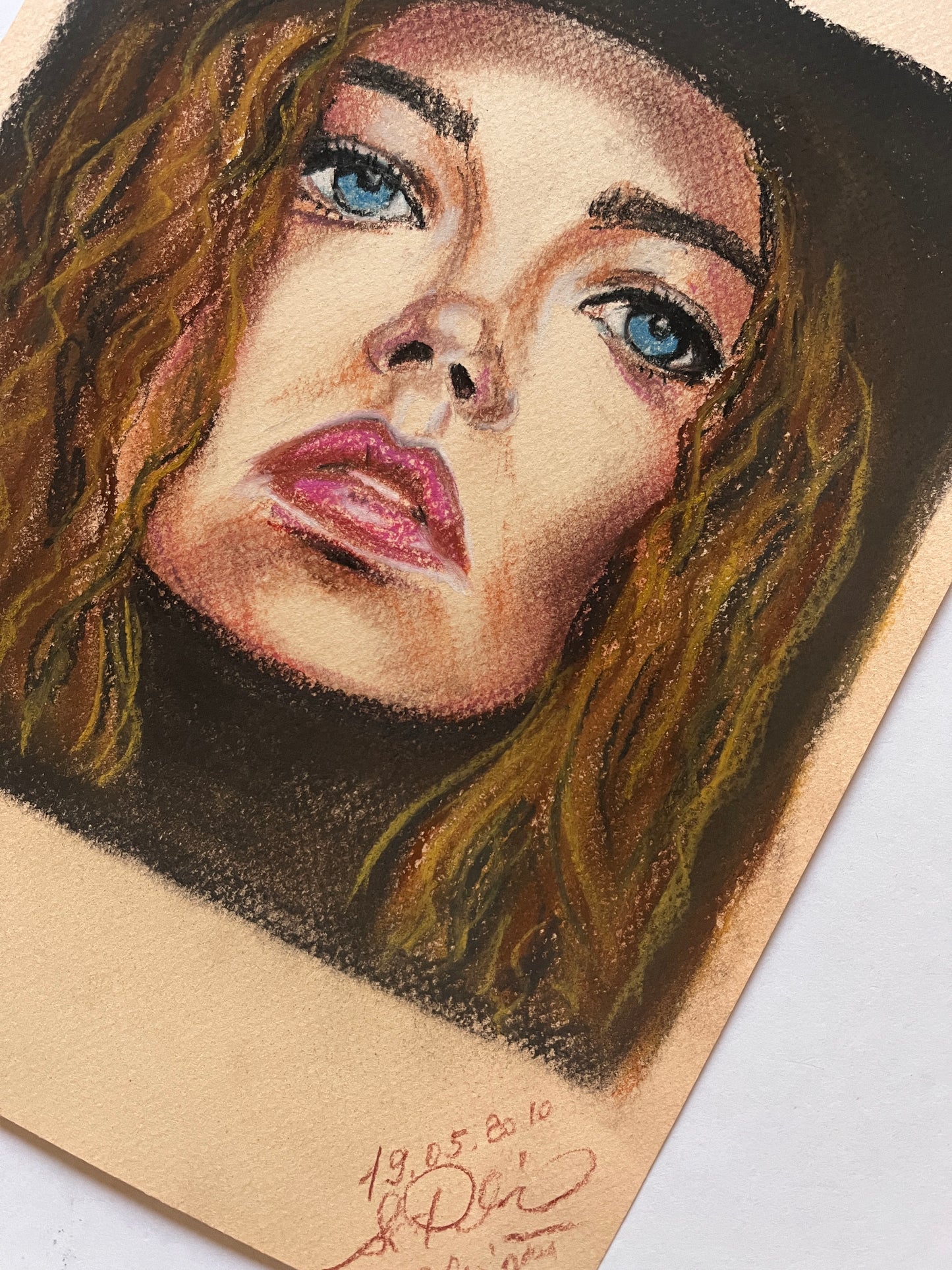 Denise Richards, ORIGINAL Pastel drawing, Artwork by Svetlana Pelin