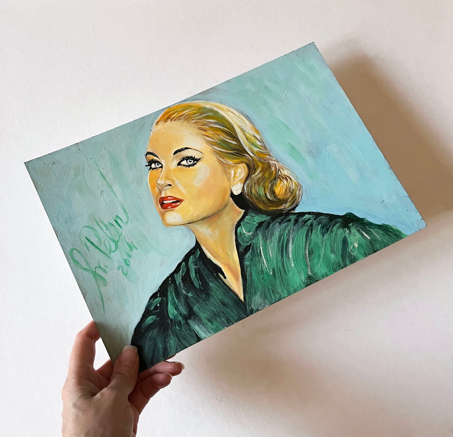 Grace Kelly, ORIGINAL Oil Painting, Artwork by Svetlana Pelin
