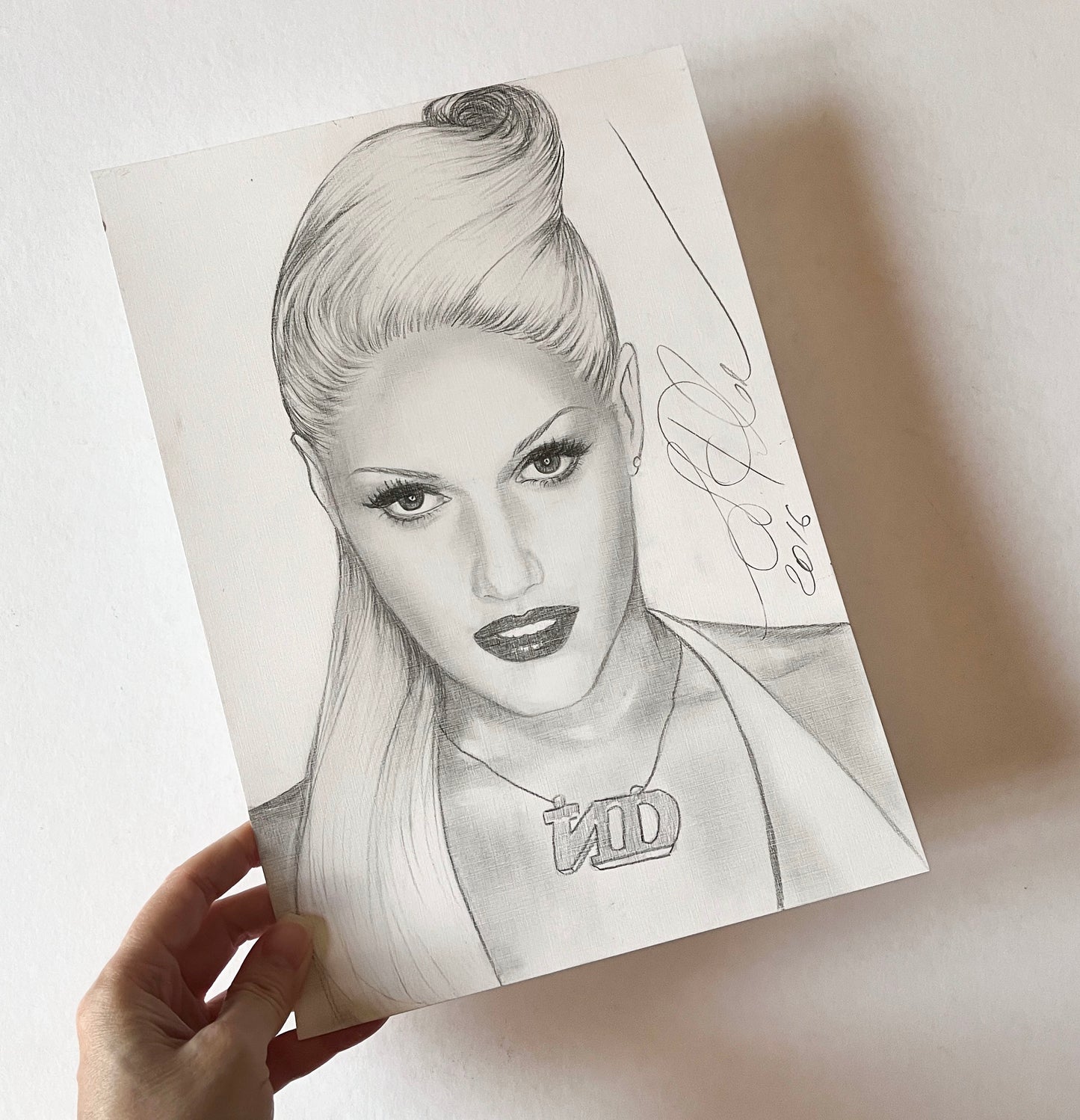 Gwen Stefani, ORIGINAL Pencil Drawing, Artwork by Svetlana Pelin