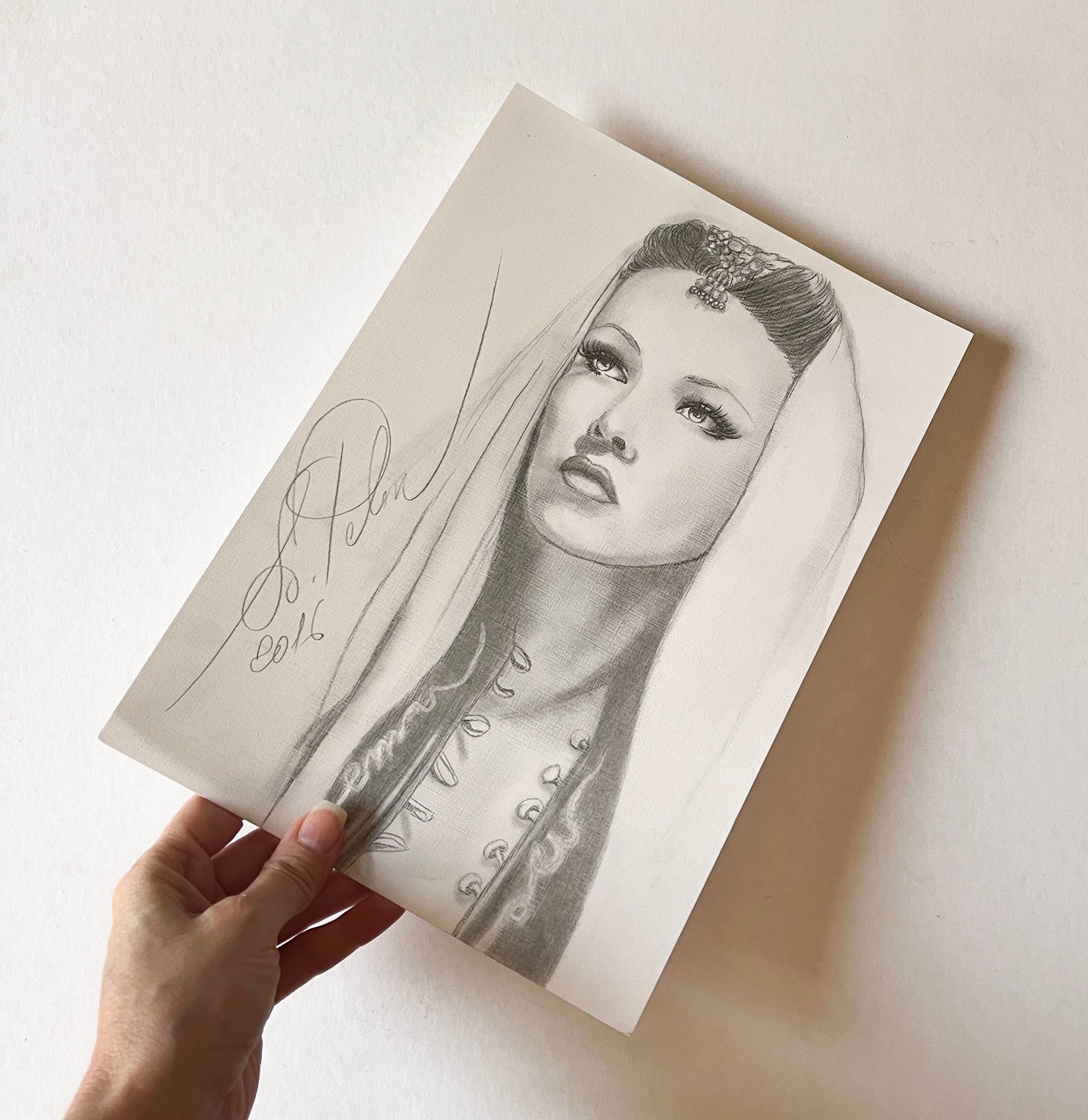 Gene Tierney, ORIGINAL Pencil Drawing, Artwork by Svetlana Pelin