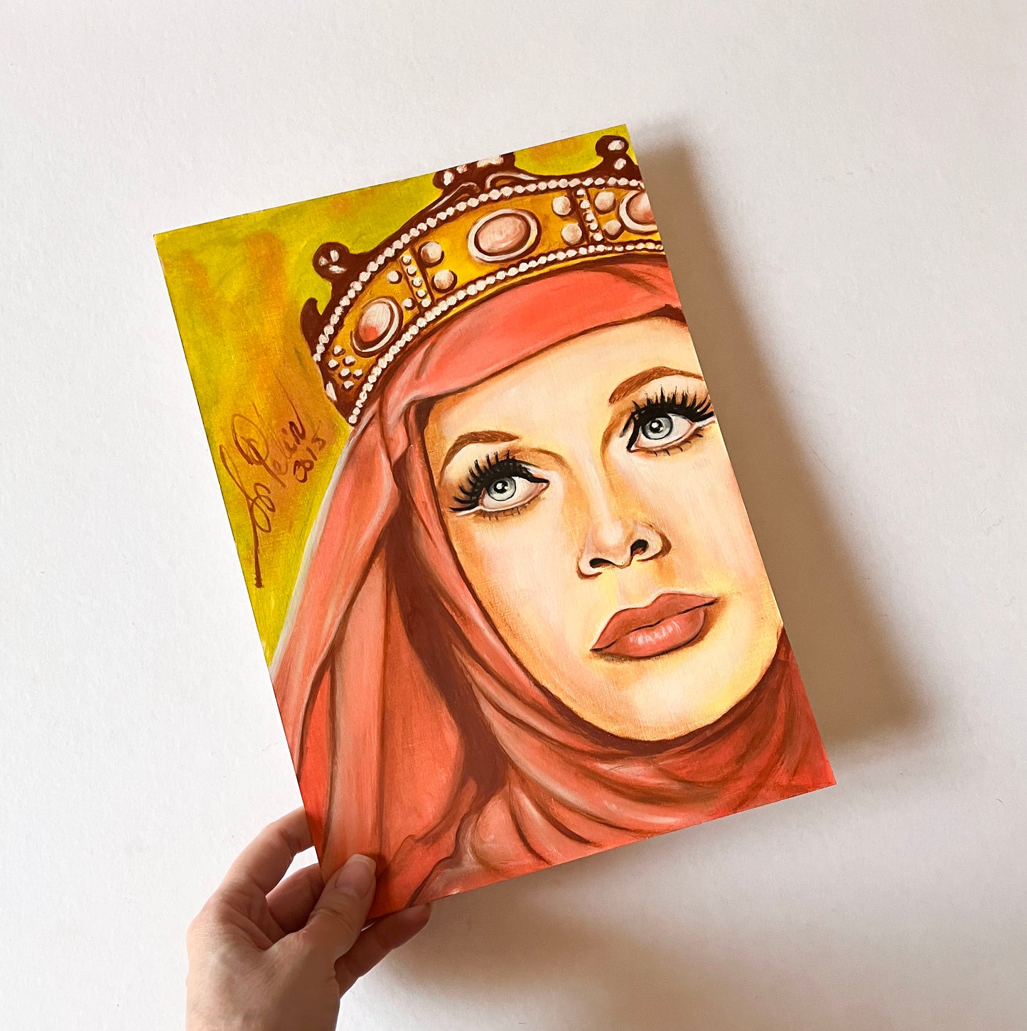 Hedy Lamarr, ORIGINAL Oil Painting, Artwork by Svetlana Pelin