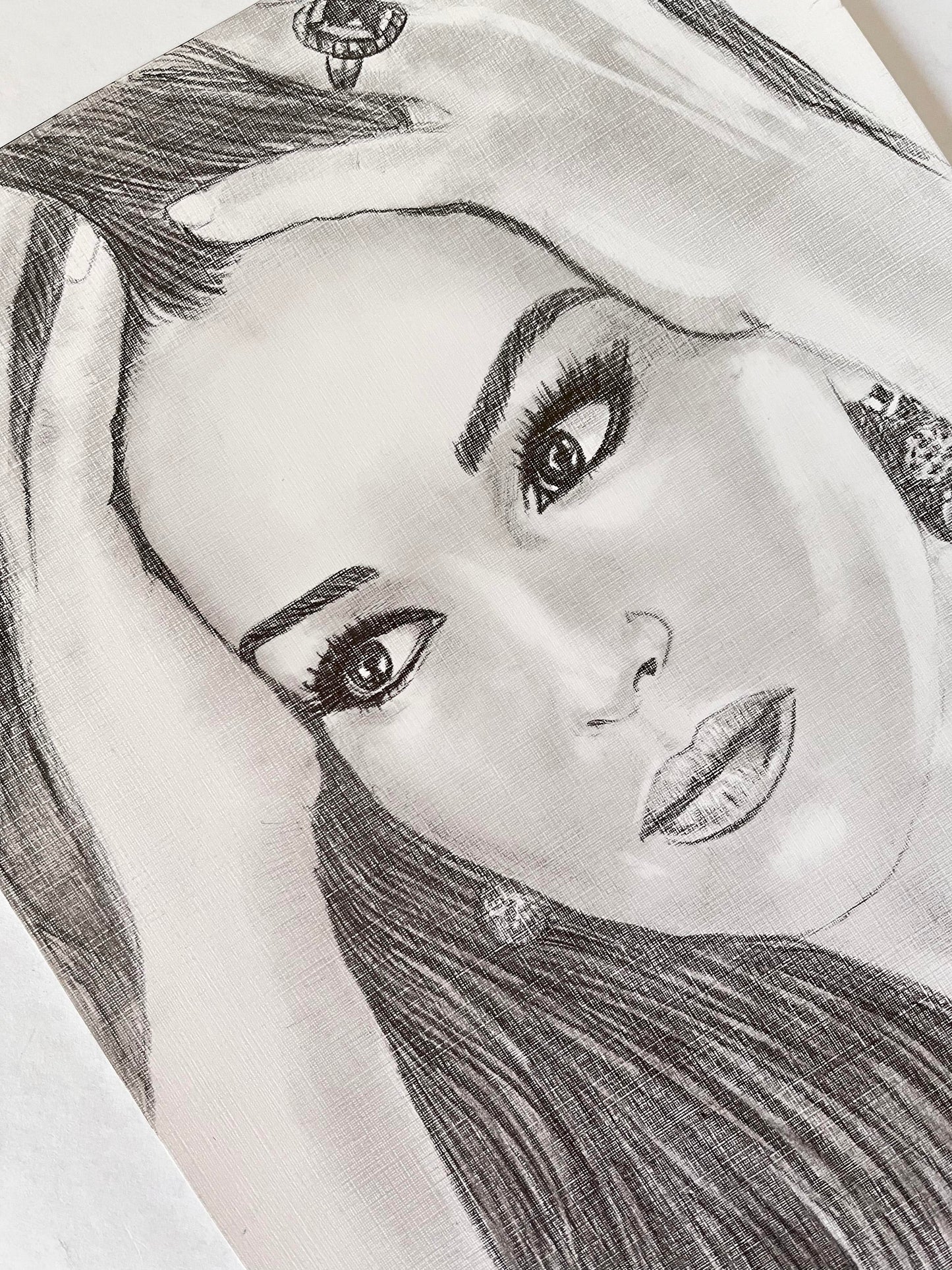 Monica Bellucci, ORIGINAL Pencil Drawing, Artwork by Svetlana Pelin