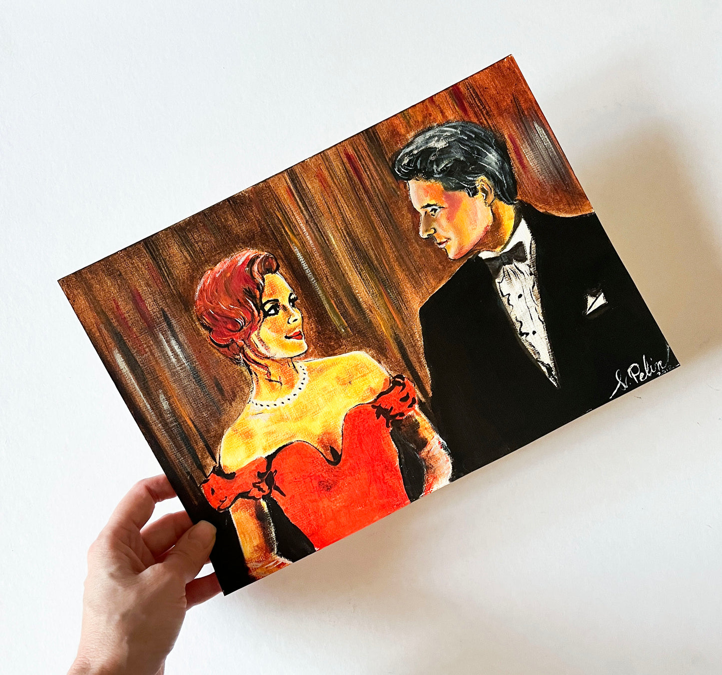 Julia Roberts, Richard Gere, Pretty Woman, Opera, ORIGINAL Oil Painting, Artwork by Svetlana Pelin