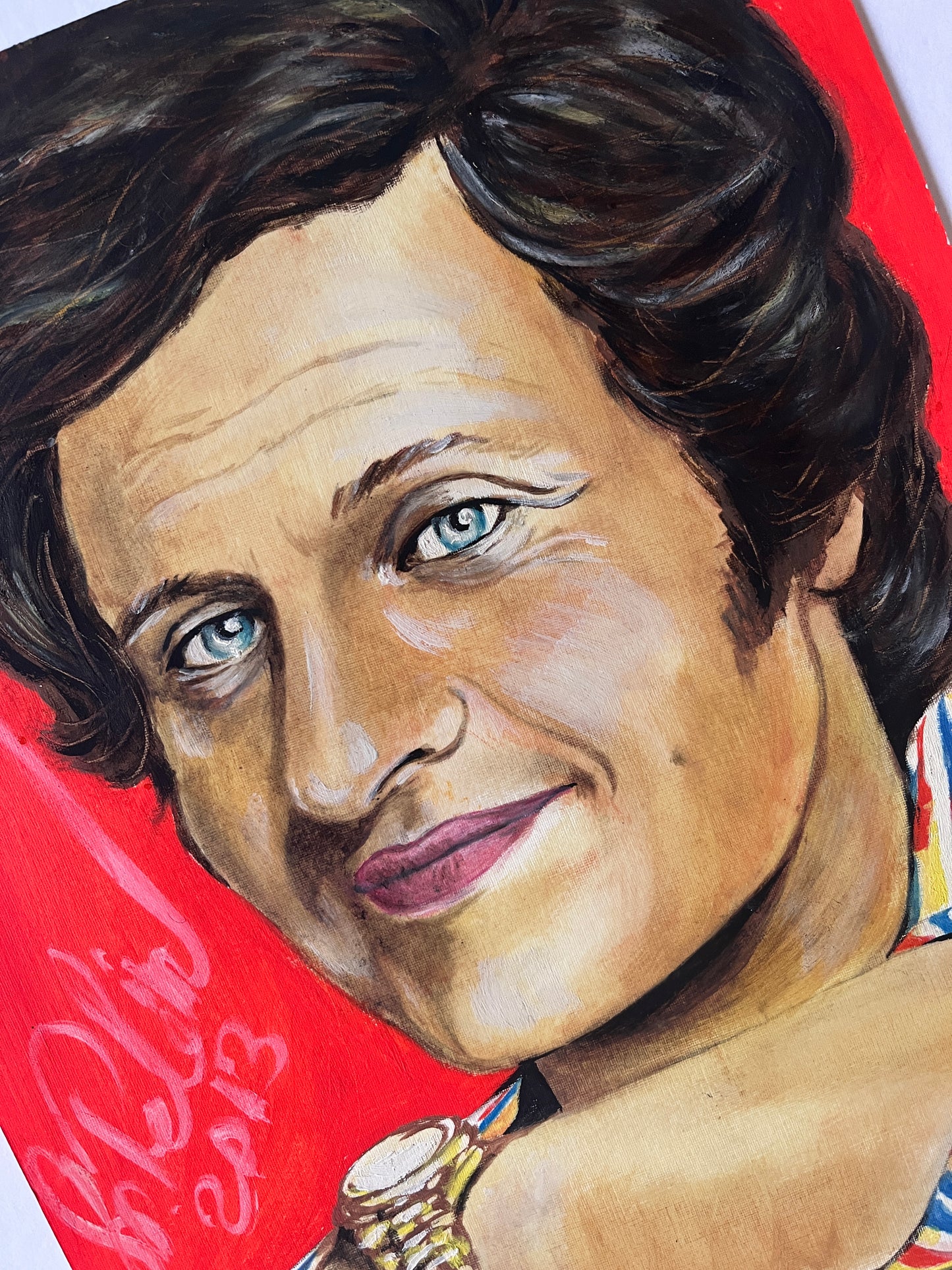 Joe Dassin, ORIGINAL Oil Painting, Artwork by Svetlana Pelin