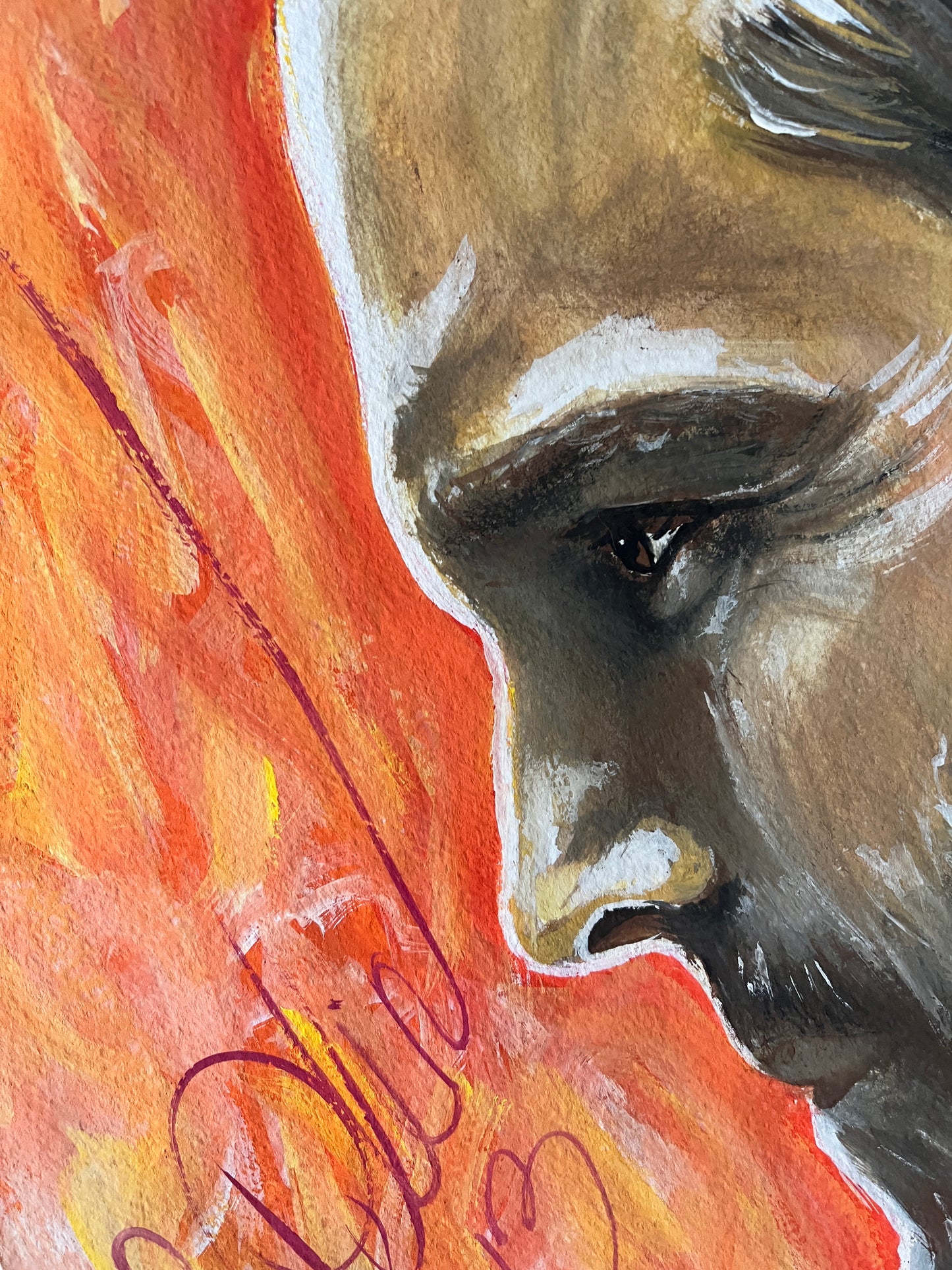 The Transporter, ORIGINAL Gouache painting, Artwork by Svetlana Pelin