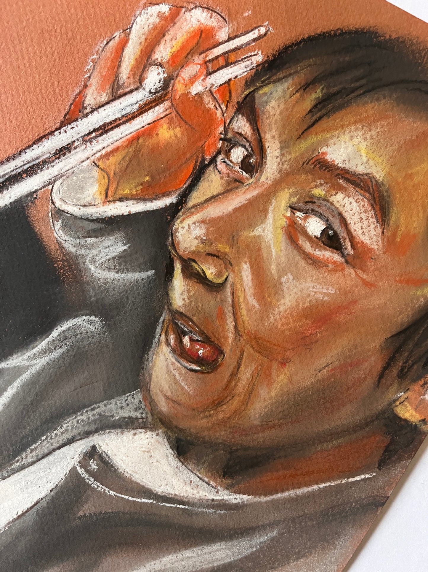 Jackie Chan, ORIGINAL Pastel drawing, Artwork by Svetlana Pelin