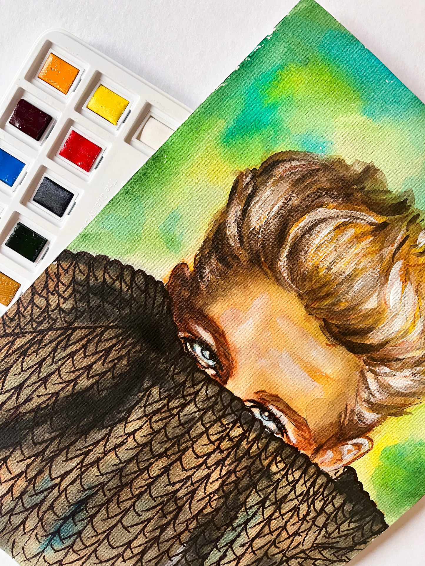 James Dean, JD, ORIGINAL Watercolor Painting, Artwork by Svetlana Pelin
