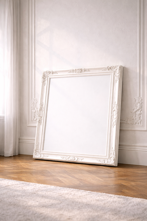 Leaning Frame Floor Mockup