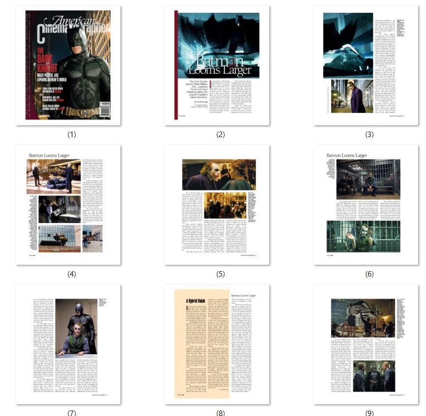 Christian Bale, The Dark Knight, English magazine, Cover, DIGITAL Instant Download
