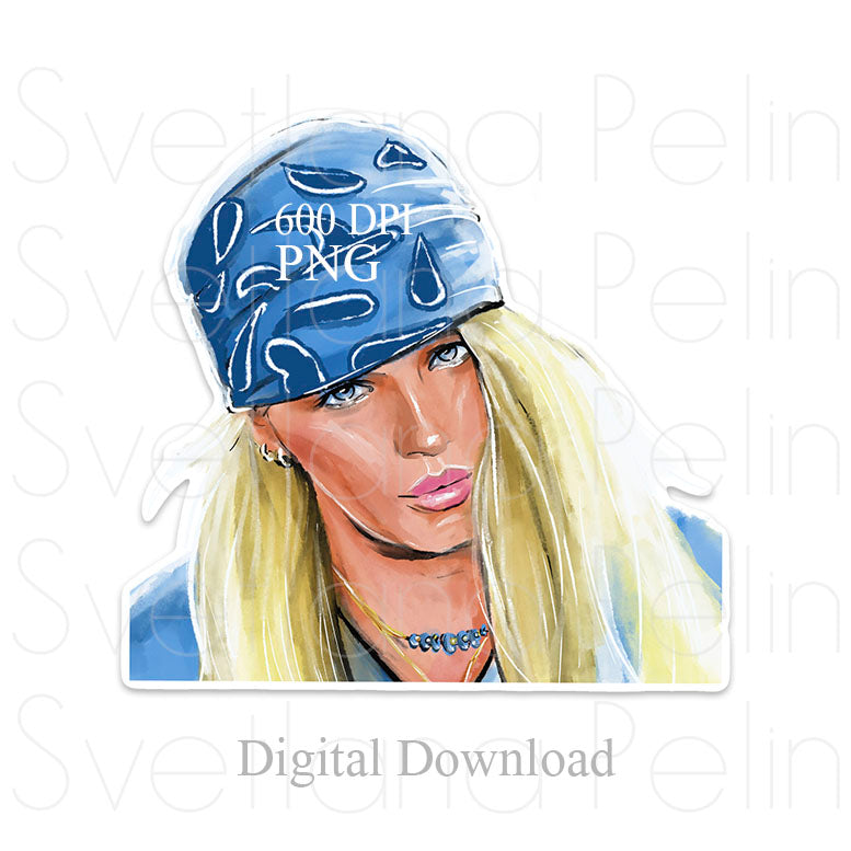 Poison, Bret Michaels, Digital STICKER, PNG, INSTANT Download