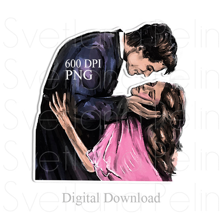 The Thorn Birds, Richard Chamberlain, Rachel Ward, Digital STICKER, PNG, INSTANT Download