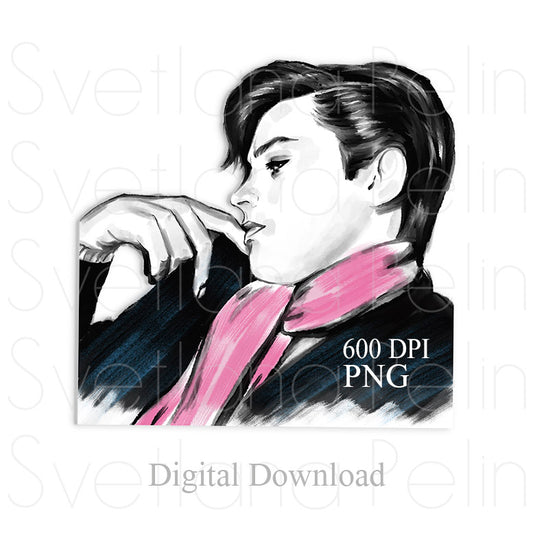 Alain Delon, PNG, INSTANT Download