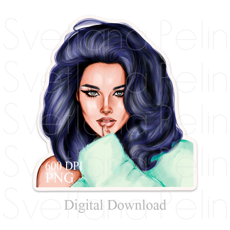 Kristen Stewart, Digital Sticker, PNG, INSTANT Download