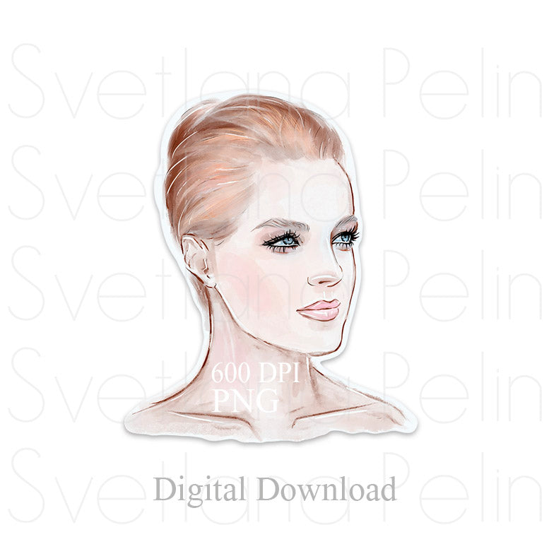 Romy Schneider, Digital Sticker, PNG, INSTANT Download