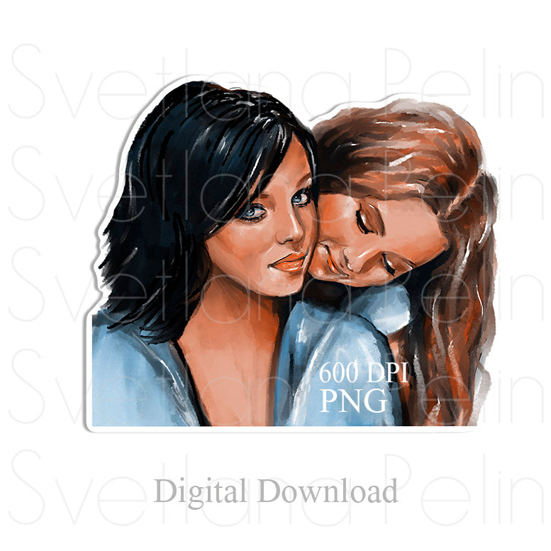 t.A.T.u., Lena Katina, Julia Volkova, Digital STICKER, PNG, INSTANT Download