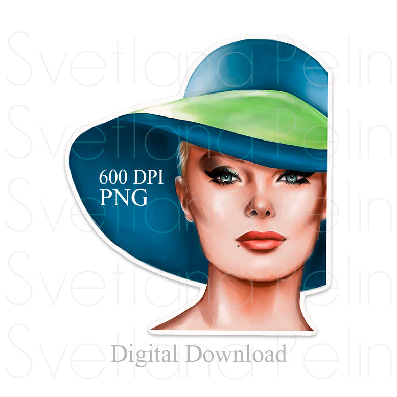 Virna Lisi, Digital Sticker, PNG, INSTANT Download