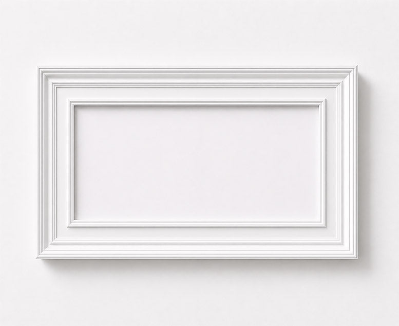 White Layered Frame No. 03