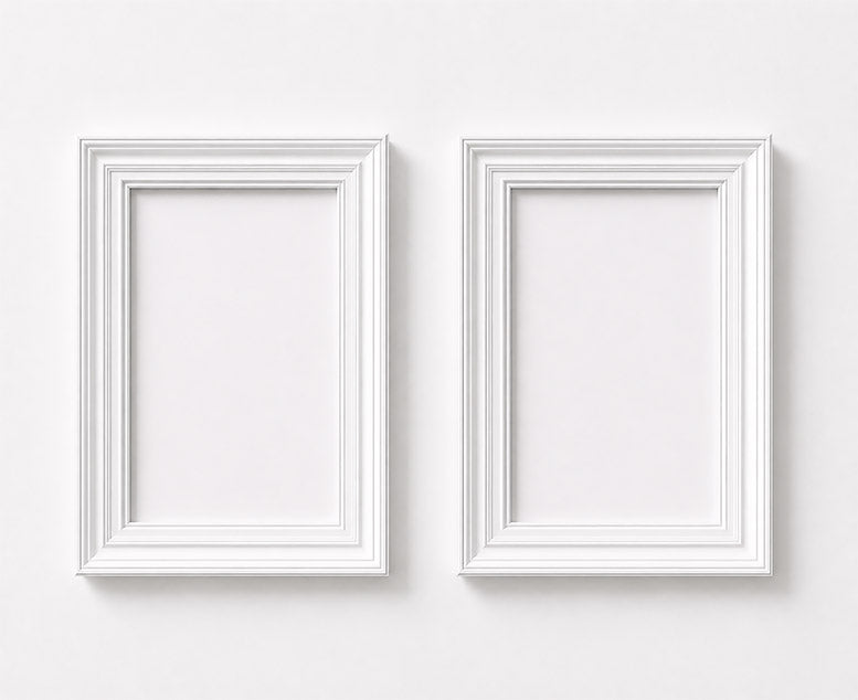 White Layered Frame No. 05