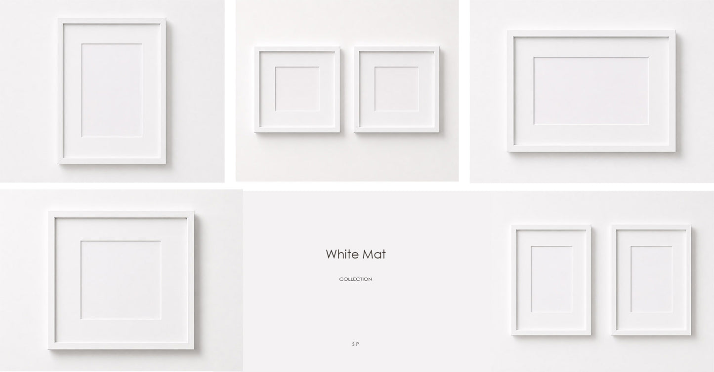 White Mat Collection · Set of 5