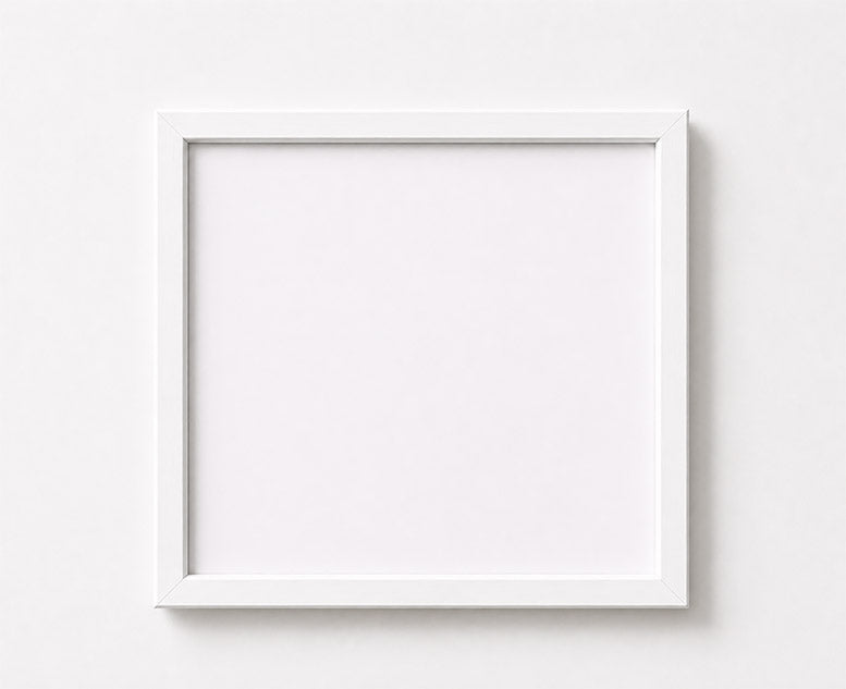 White Minimal Frame · No. 02