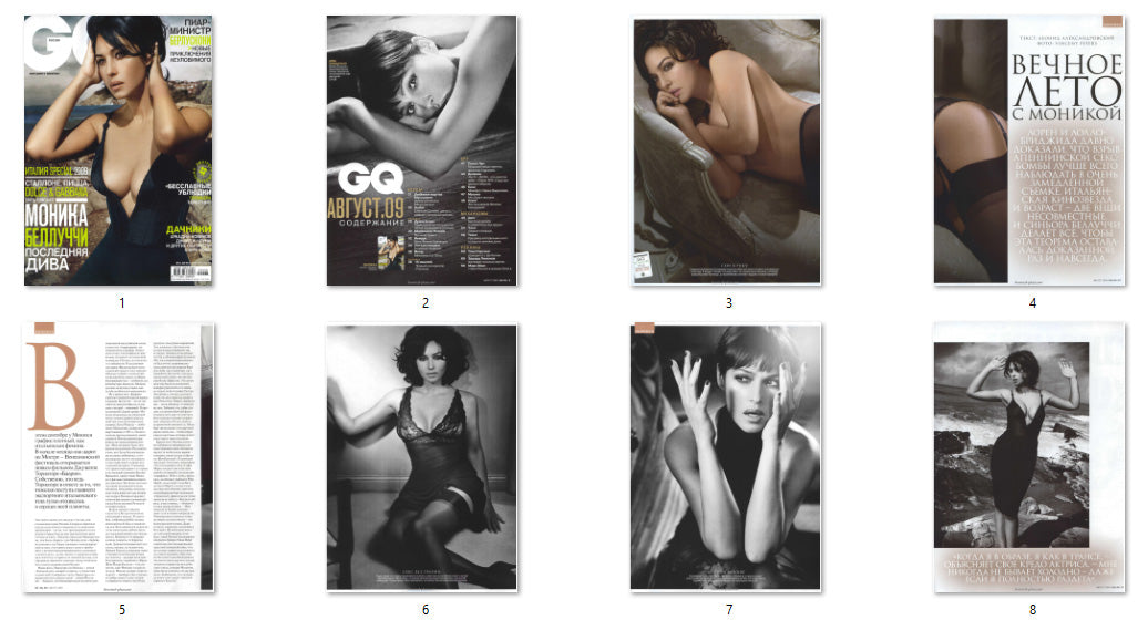 Monica Bellucci, Russian magazine, Cover, DIGITAL LISTING, Instant Download