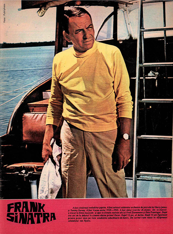Frank Sinatra, Romanian magazine, Cover, DIGITAL LISTING, Instant Download