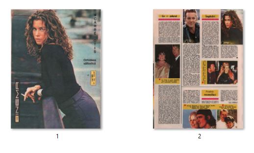 Carré Otis, Romanian magazine, Cover, DIGITAL LISTING, Instant Download
