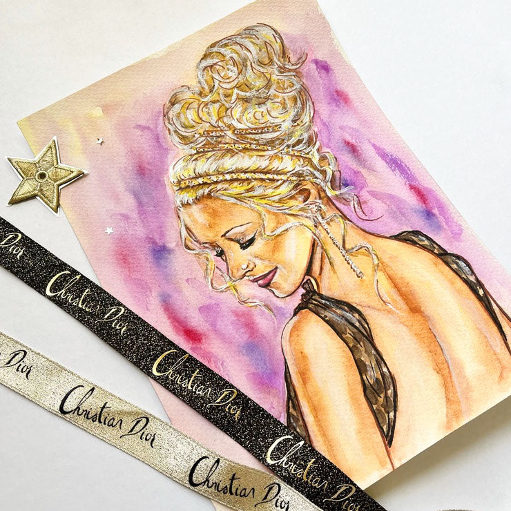 Christina Aguilera, ORIGINAL Watercolor Painting, Artwork by Svetlana Pelin