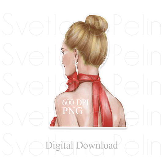 Rosie Huntington-Whiteley, Digital STICKER, PNG, INSTANT Download